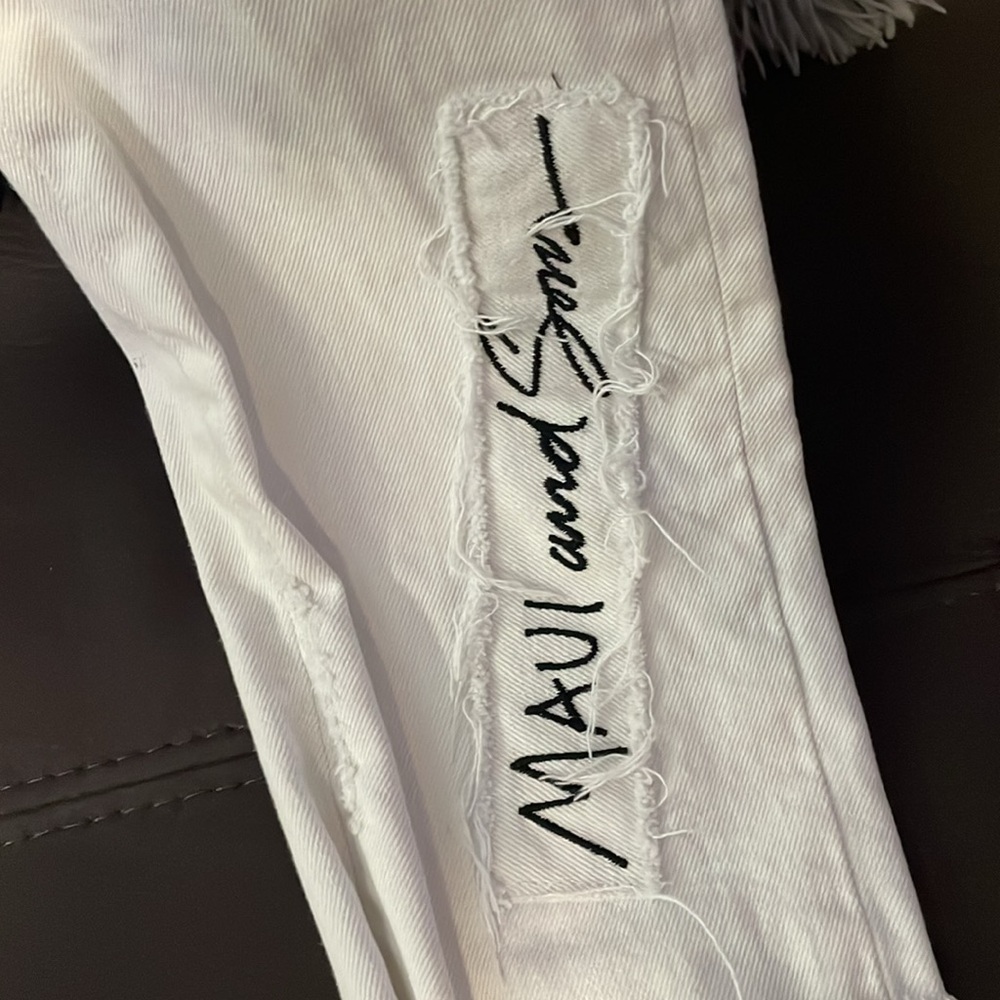 Zara Basic “Limited Edition” White Design Jeans S… - image 4